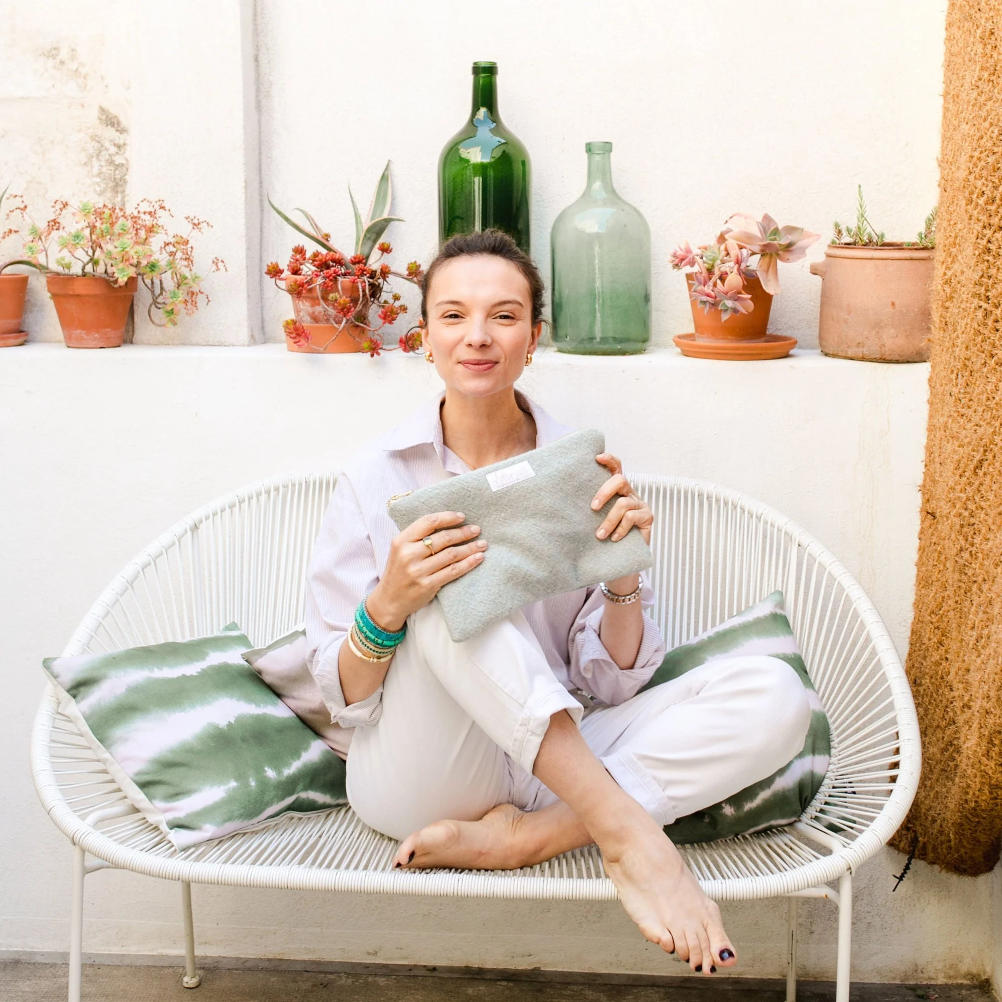 Faustine, la pochette laine & lin – Image 7