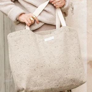 Anna, le cabas M en laine & lin