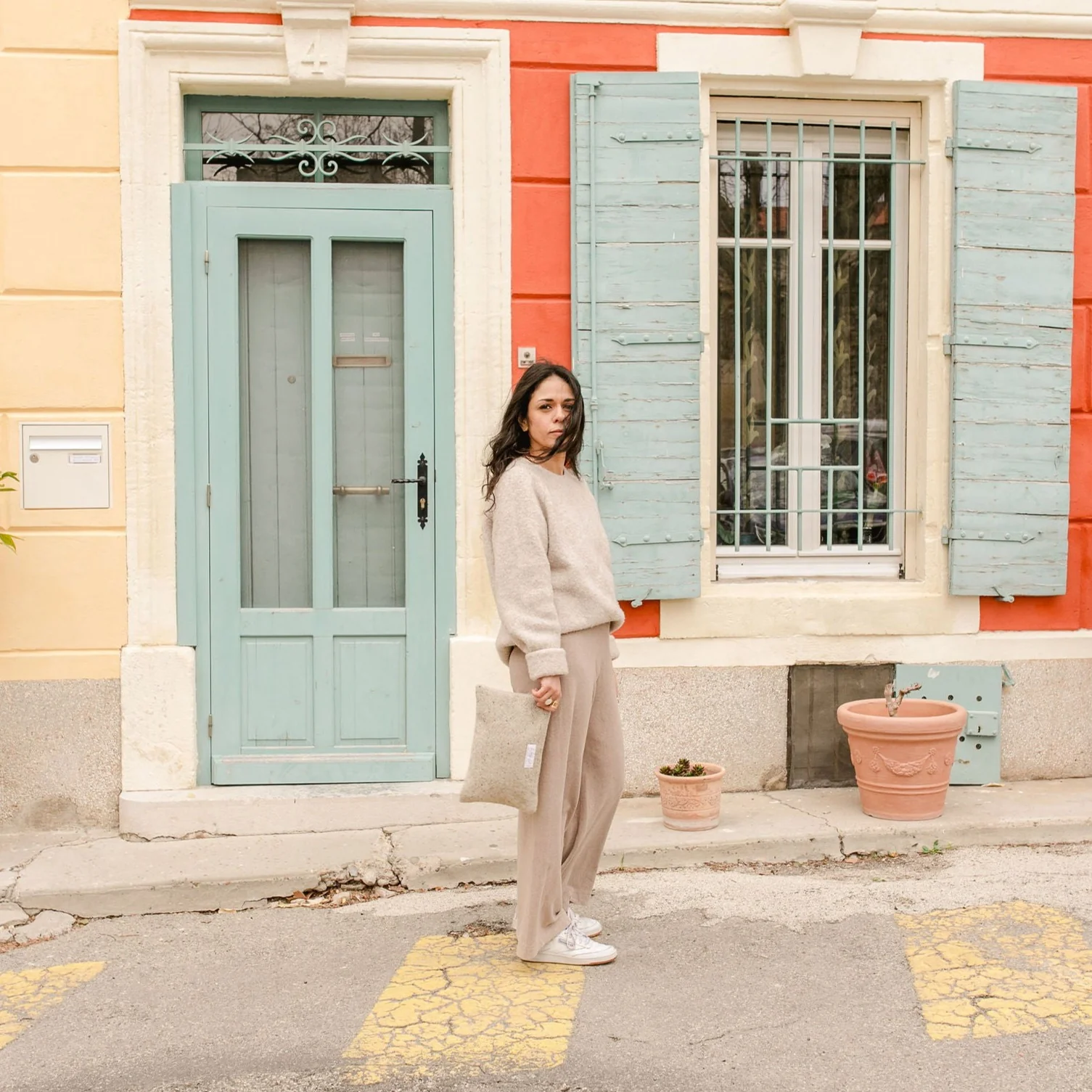 Faustine, la pochette laine & lin – Image 4