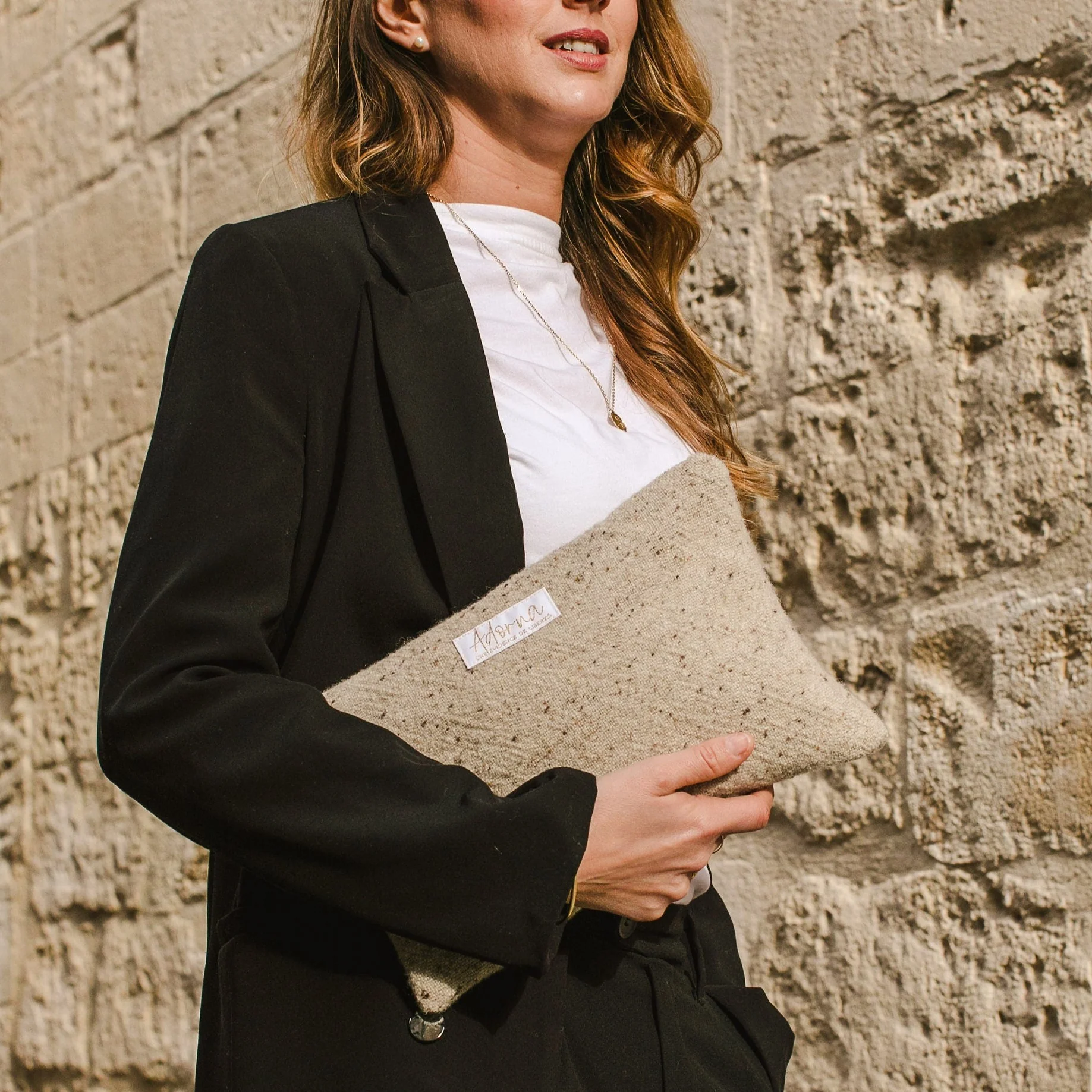 Faustine, la pochette laine & lin – Image 5