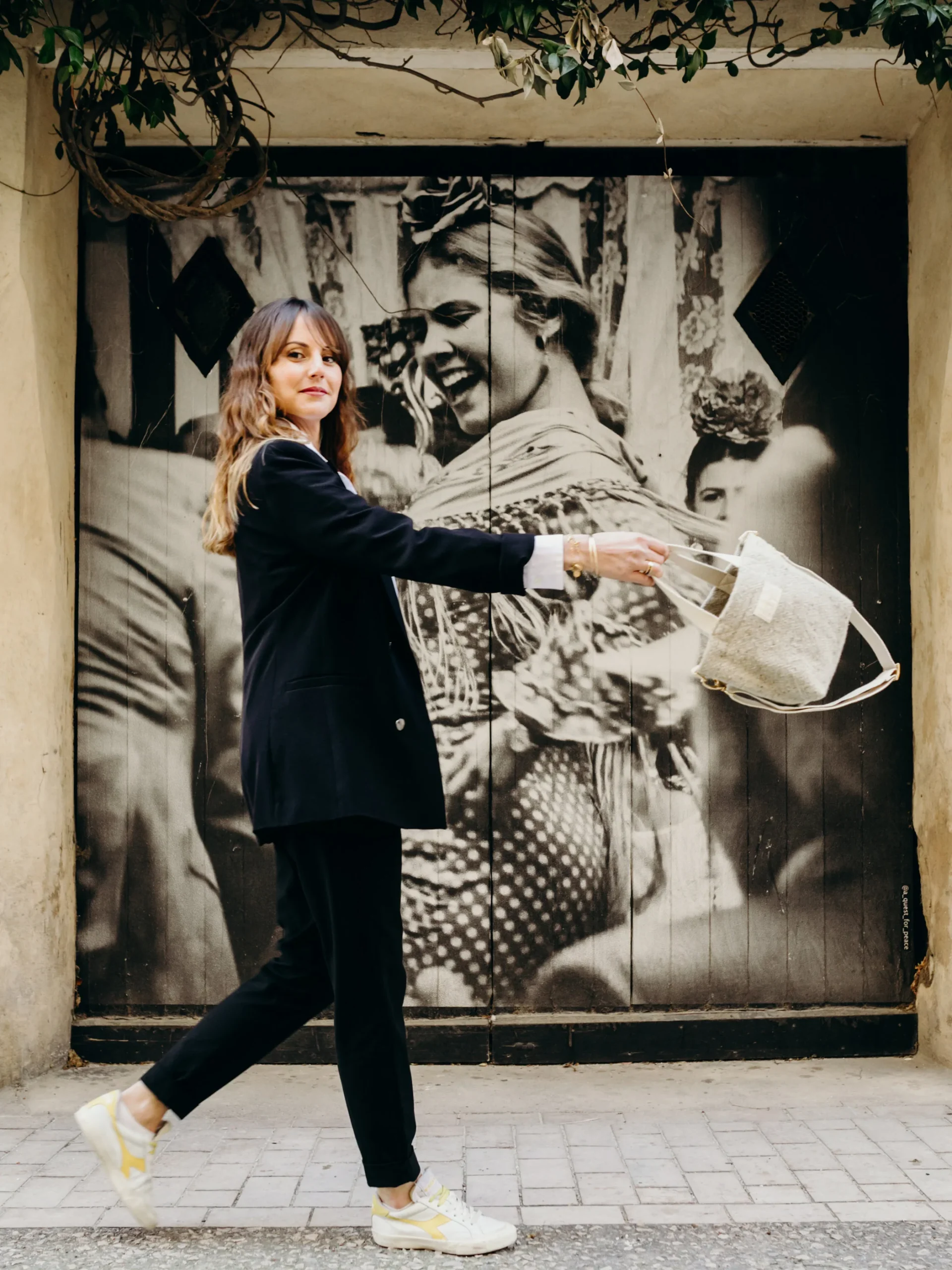 Zoé, le cabas XS en laine & lin