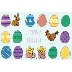 Carte pâques oeufs – Titi Pinson