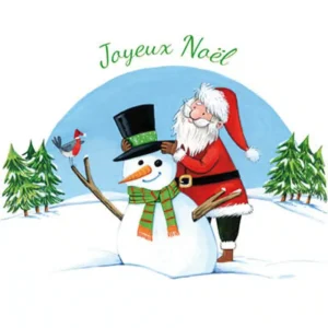 Carte noël bonhomme de neige – Titi Pinson