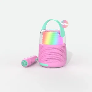 Enceinte Karaoké et lumineuse Rose- MOB