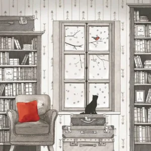 Carte chat en hiver – Titi Pinson