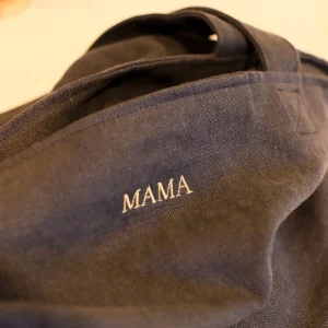 Caroline, le sac XL zippé en lin personnalisé