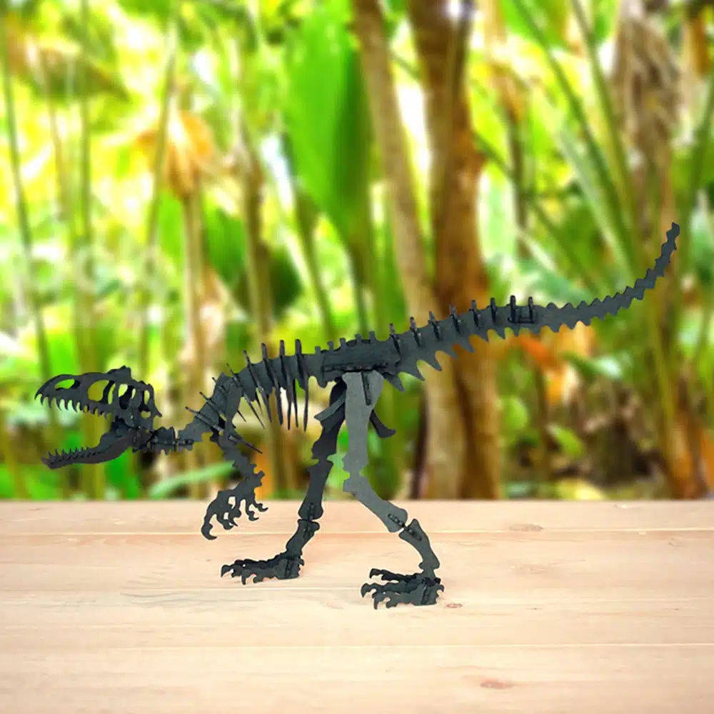 Tyrannosaure en carton noir – Agent Paper – Image 3