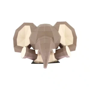 Trophée en papier 3D Animaux surprise Petit éléphant – Agent Paper