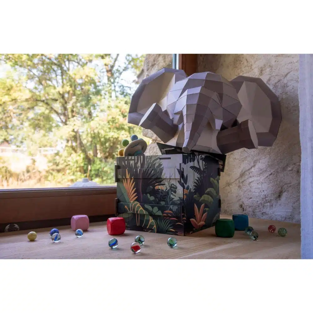 Trophée en papier 3D Animaux surprise Petit éléphant – Agent Paper – Image 4