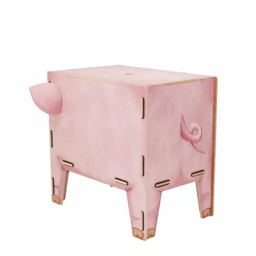 Coffre à jouets cochon – Werkhaus – Image 2