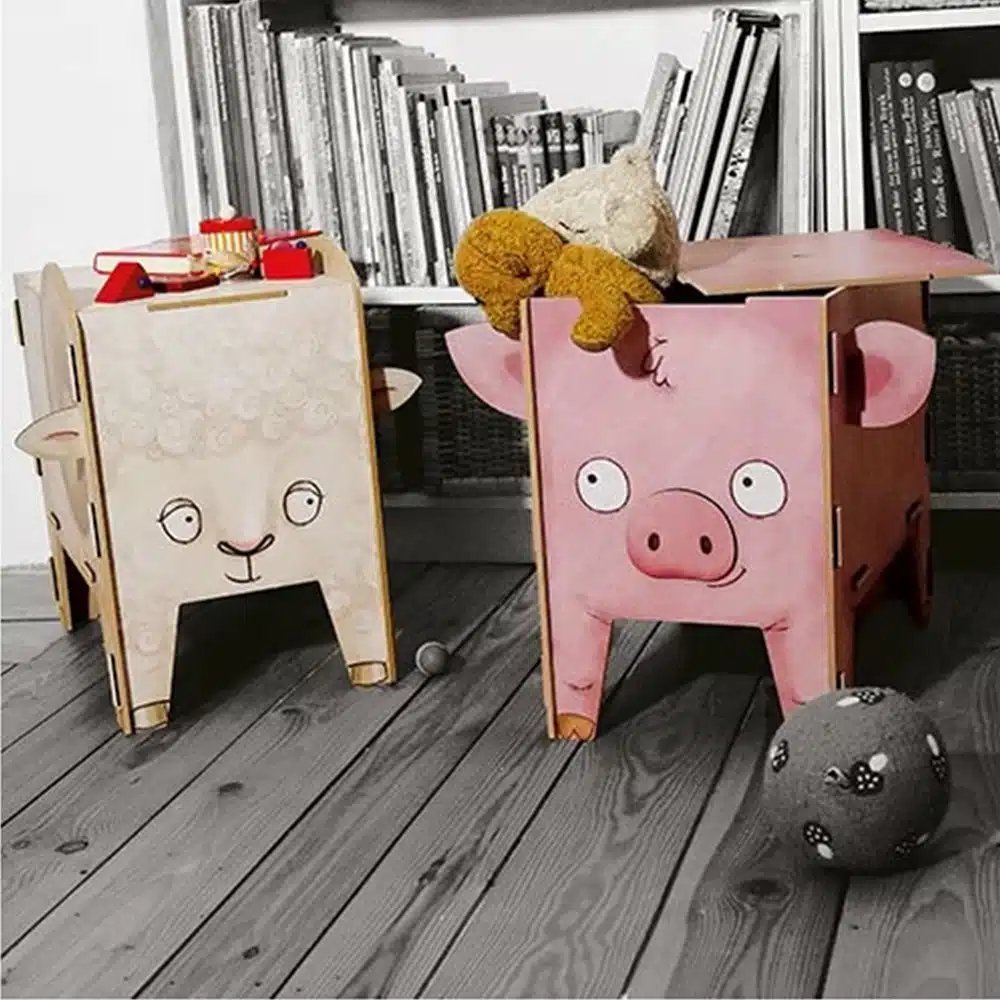 Coffre à jouets cochon – Werkhaus – Image 3