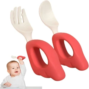 CUILLERE BEBE - LittleUtensils™ - Rouge