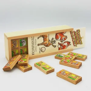 Dominos en bois : Animaux de la forêt – Artisans du Jura