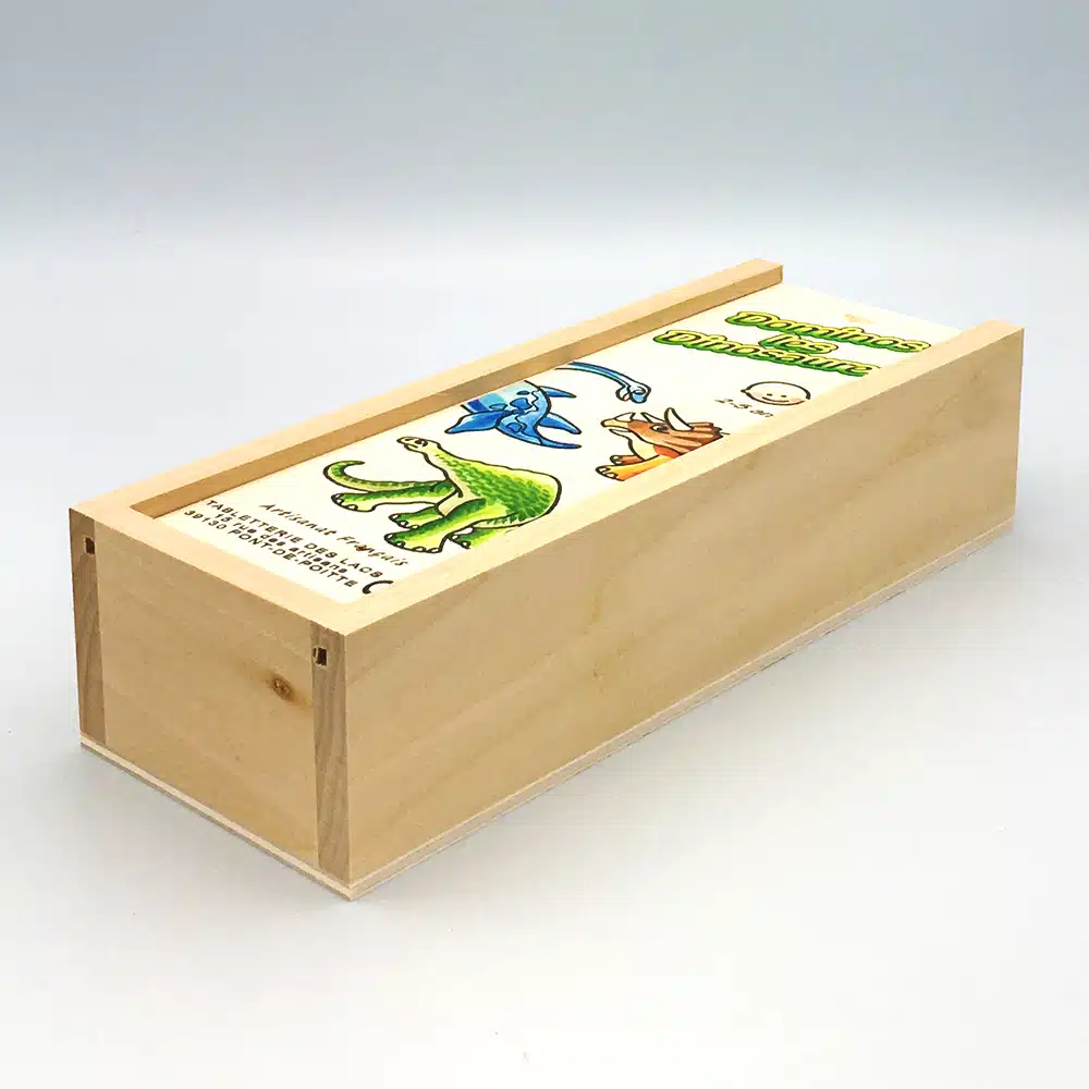 Dominos en bois : Dinosaures – Artisans du Jura – Image 3