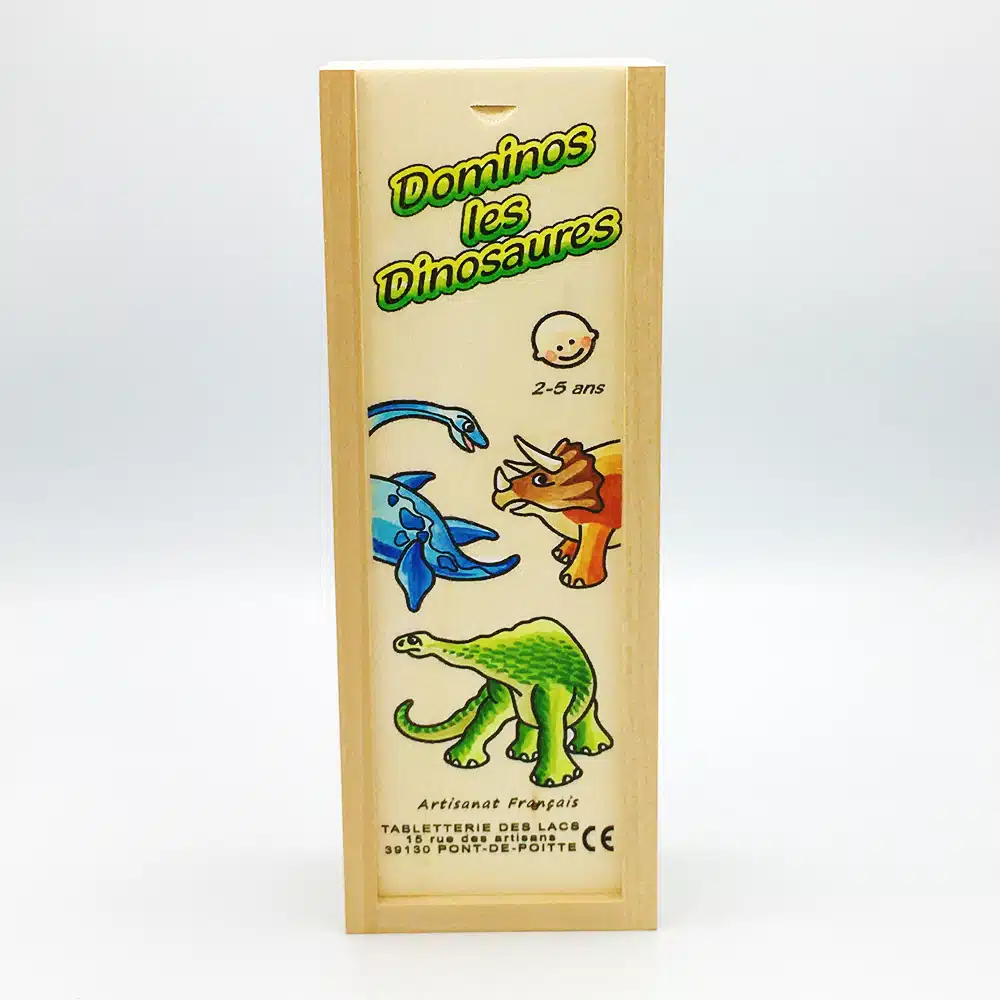 Dominos en bois : Dinosaures – Artisans du Jura – Image 2