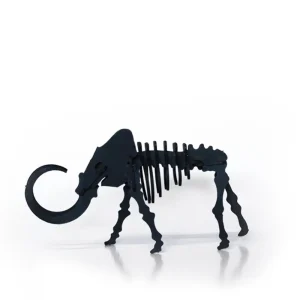 Mammouth en carton noir – Agent Paper