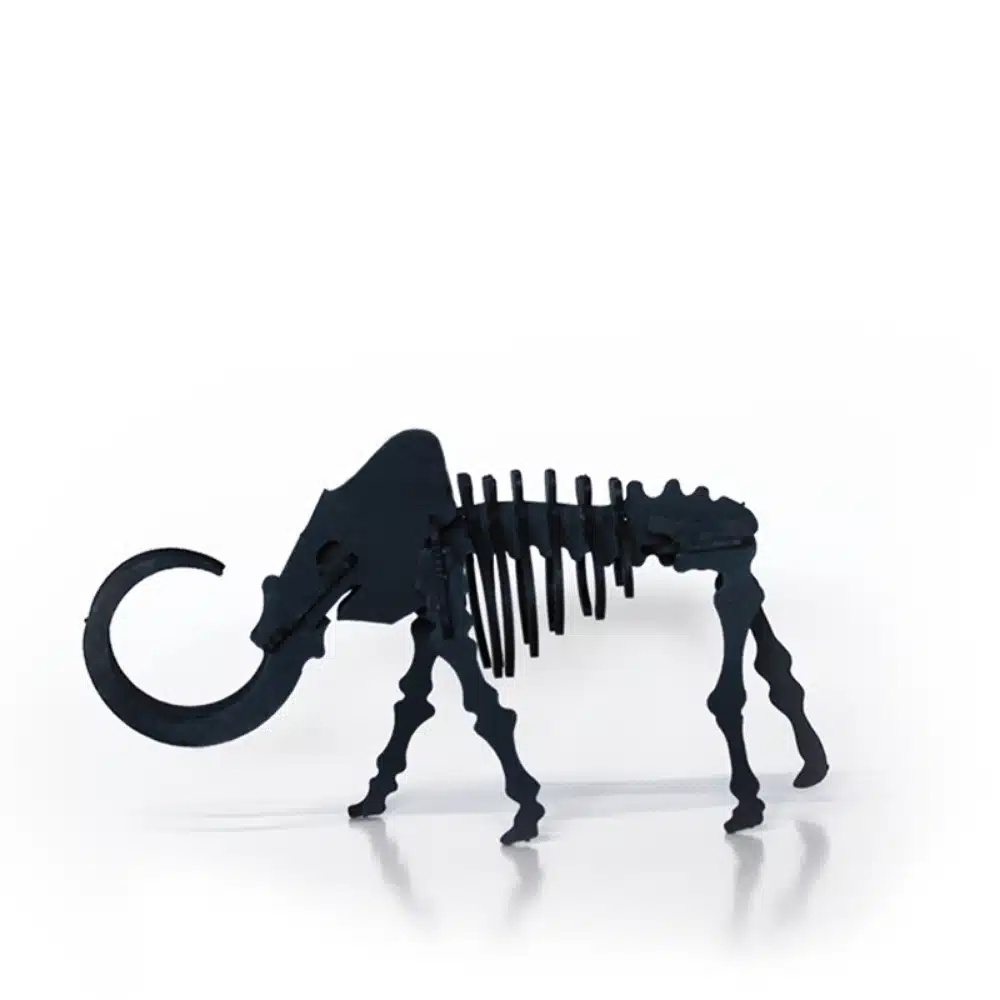 Mammouth en carton noir – Agent Paper