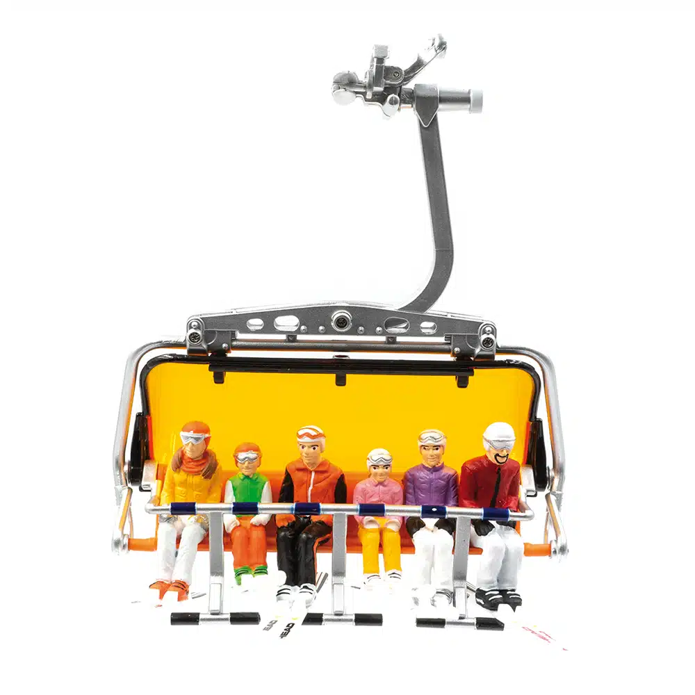 Skieurs assis miniature 1:32 – Jägerndorfer