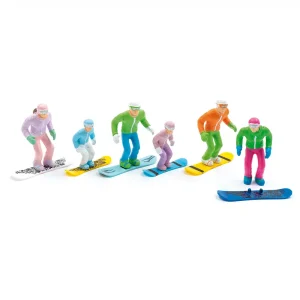 Snowboardeurs debout miniature 1:32 – Jägerndorfer