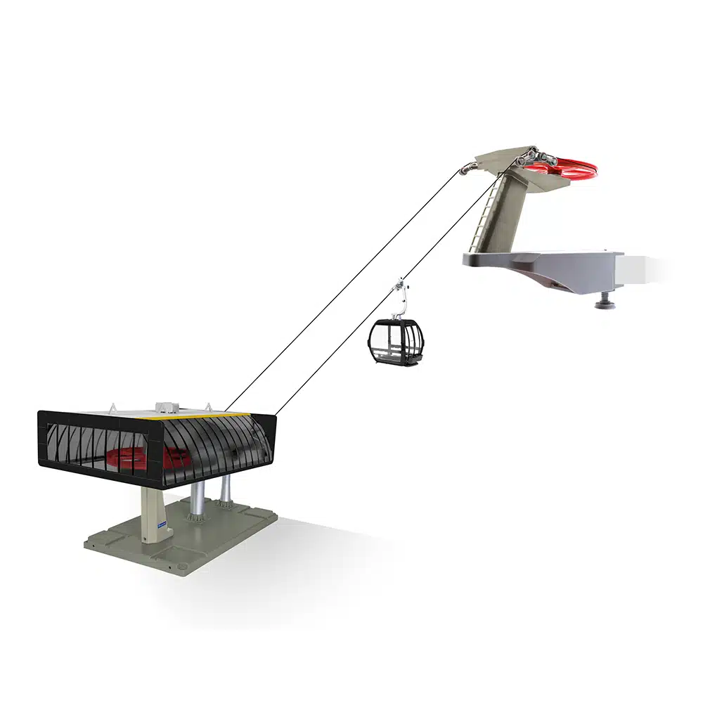 Téléphérique électrique miniature 1:32 kit 1 cabine noir – Jägerndorfer