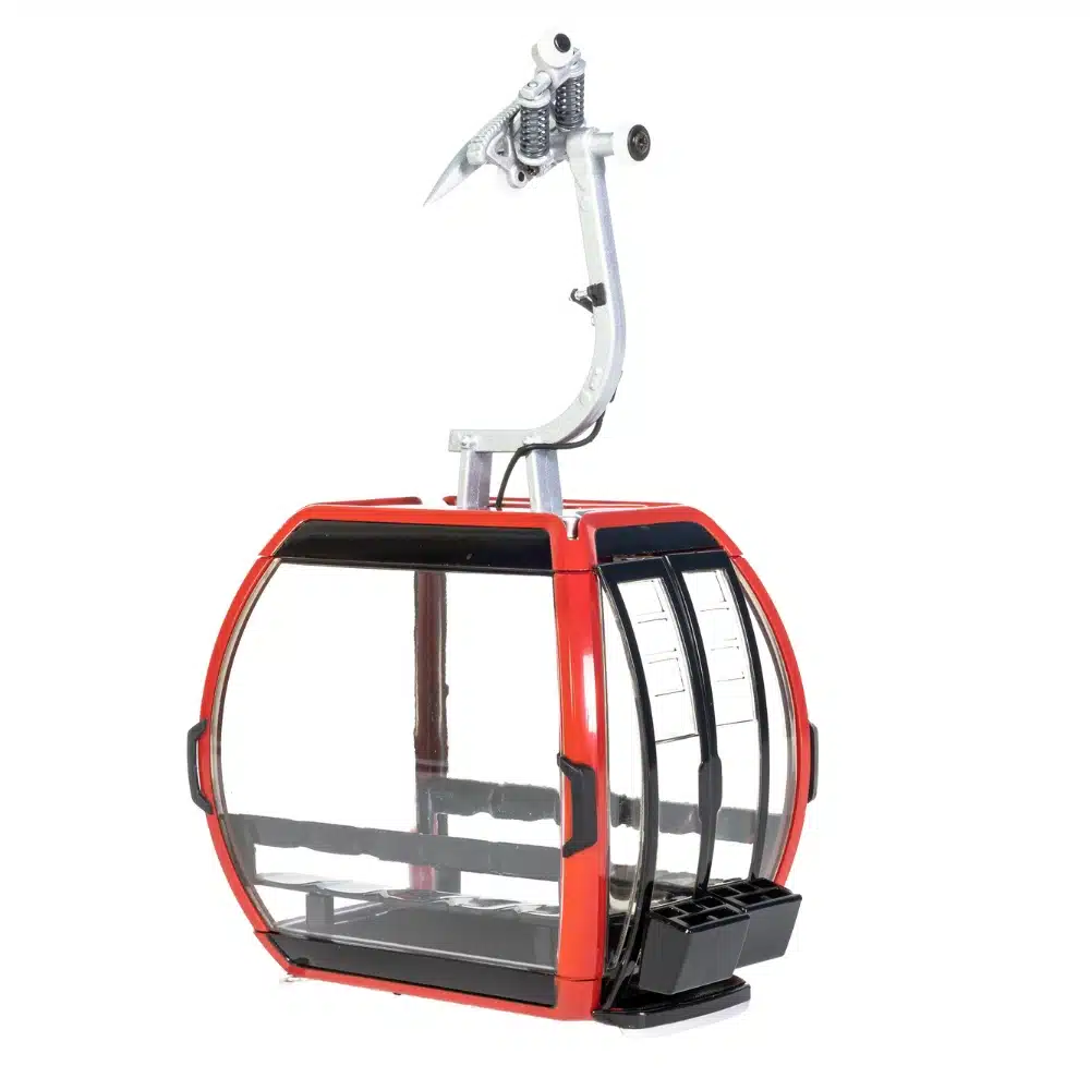 Téléphérique électrique miniature 1:32 kit 1 cabine rouge – Jägerndorfer – Image 3