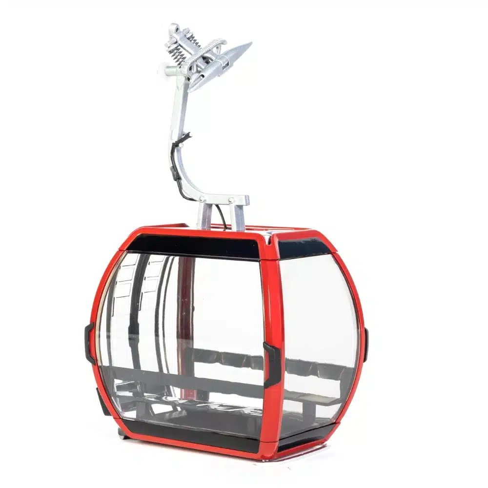 Téléphérique électrique miniature 1:32 kit 1 cabine rouge – Jägerndorfer – Image 4